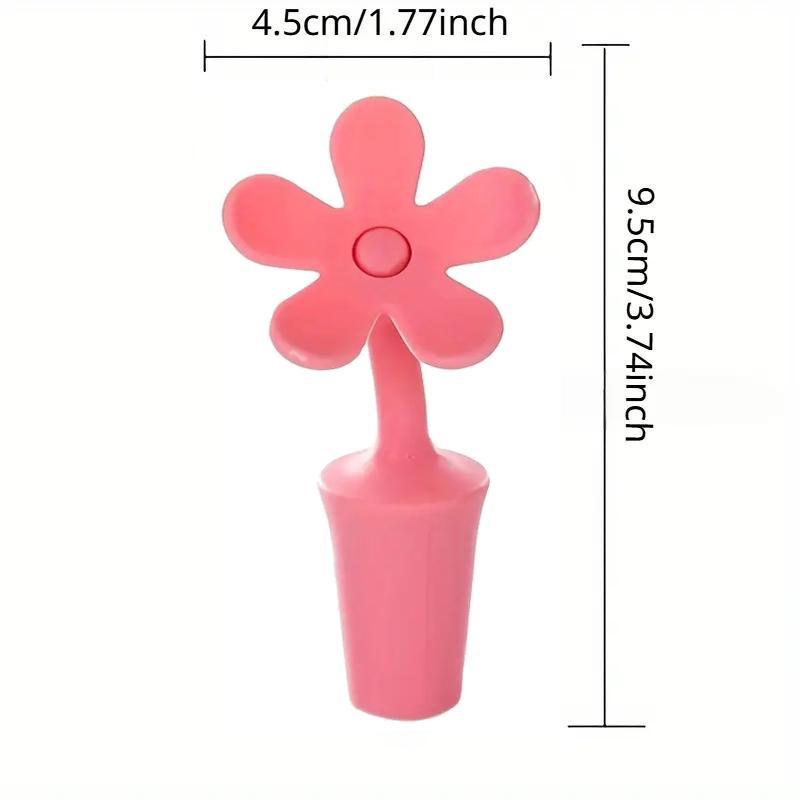 Корок силіконовий Квітка для пляшок 1 шт. Рожевий (27086233) - фото 10 Корок силіконовий Квітка для пляшок 1 шт. Рожевий (27086233) - фото 10