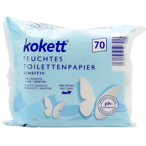 Туалетная бумага влажная Kokett Sensitiv 70 шт. (9334)