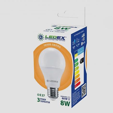 Світлодіодна лампа Ledex 3000К Е-27 8W (24375116)