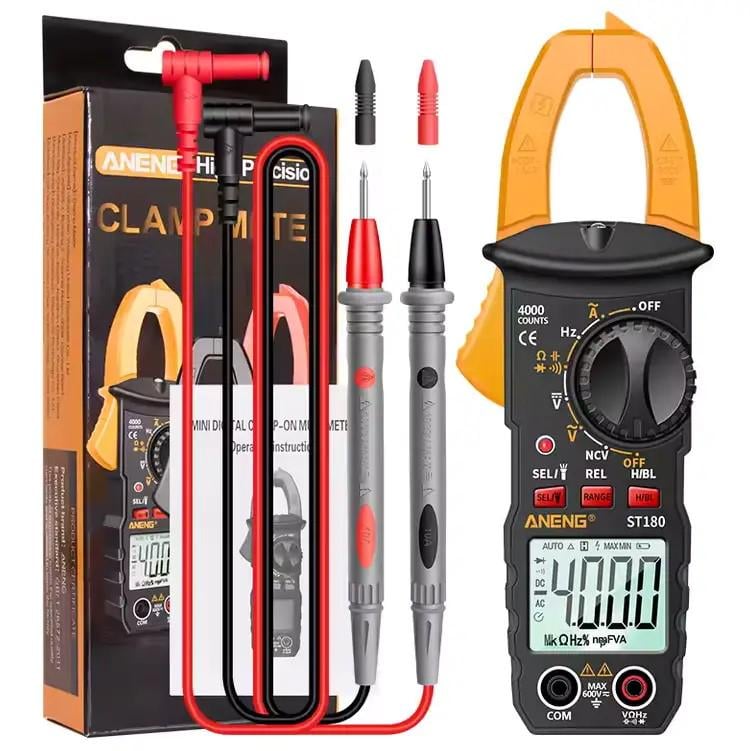 Мультиметр-клещи цифровой ANENG ST180 Clamp Meter Желтый (32805633)