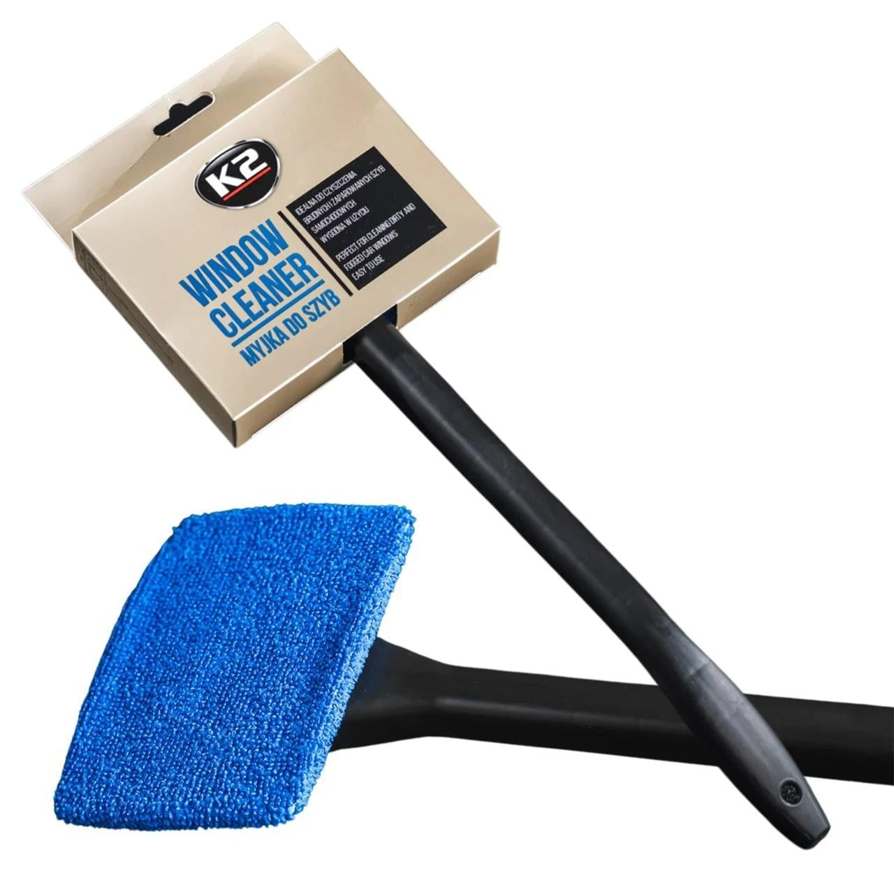 Щетка K2 Window Cleaner для очистки стекла и мойки окон с ручкой микрофибра 36 см
