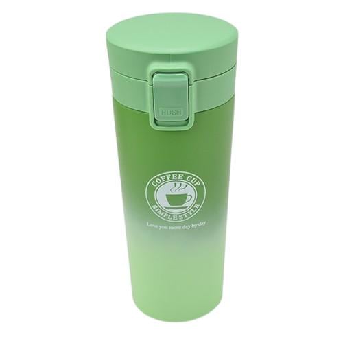 Термочашка Stenson Coffee Cup пластик/нержавеющая сталь 350 мл Зеленый (627599)