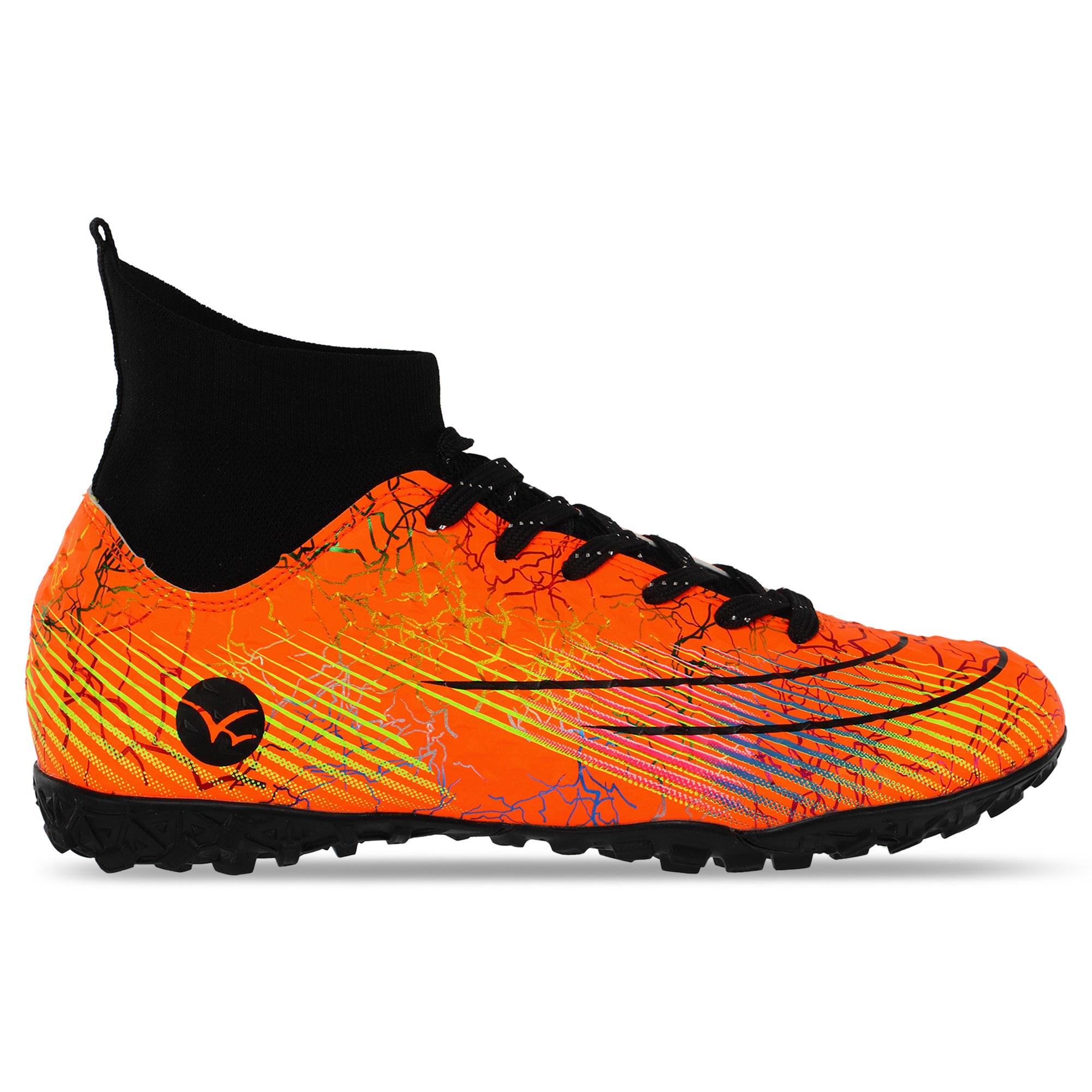 Сороконожки футбольные детские ZHENZU 307-2-4 р. 37 Оранжево-черный