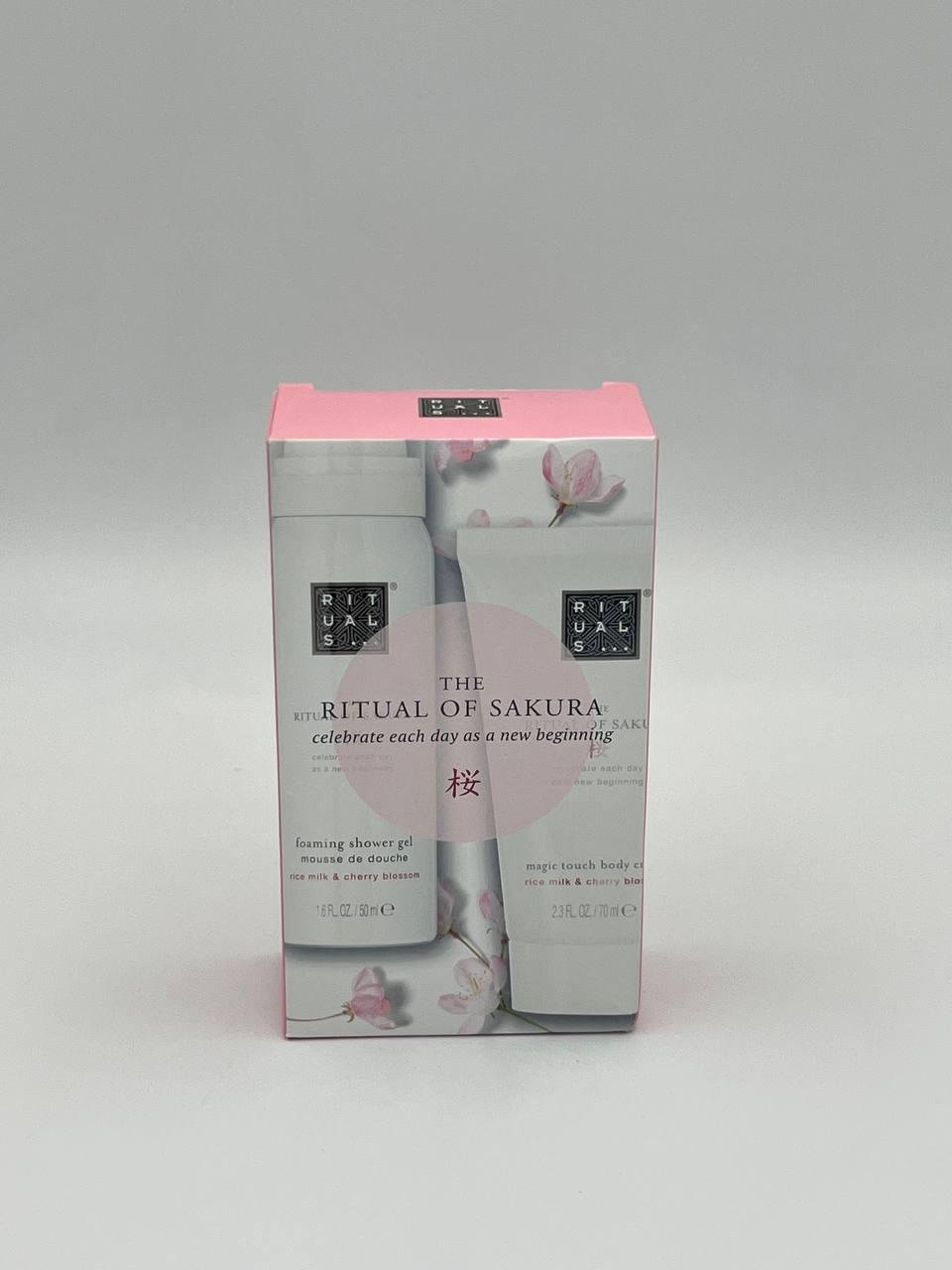 Набор RITUALS Sakura Mini Travel Set гель для душа 50 мл/крем для тела 70 мл (tun33) - фото 2