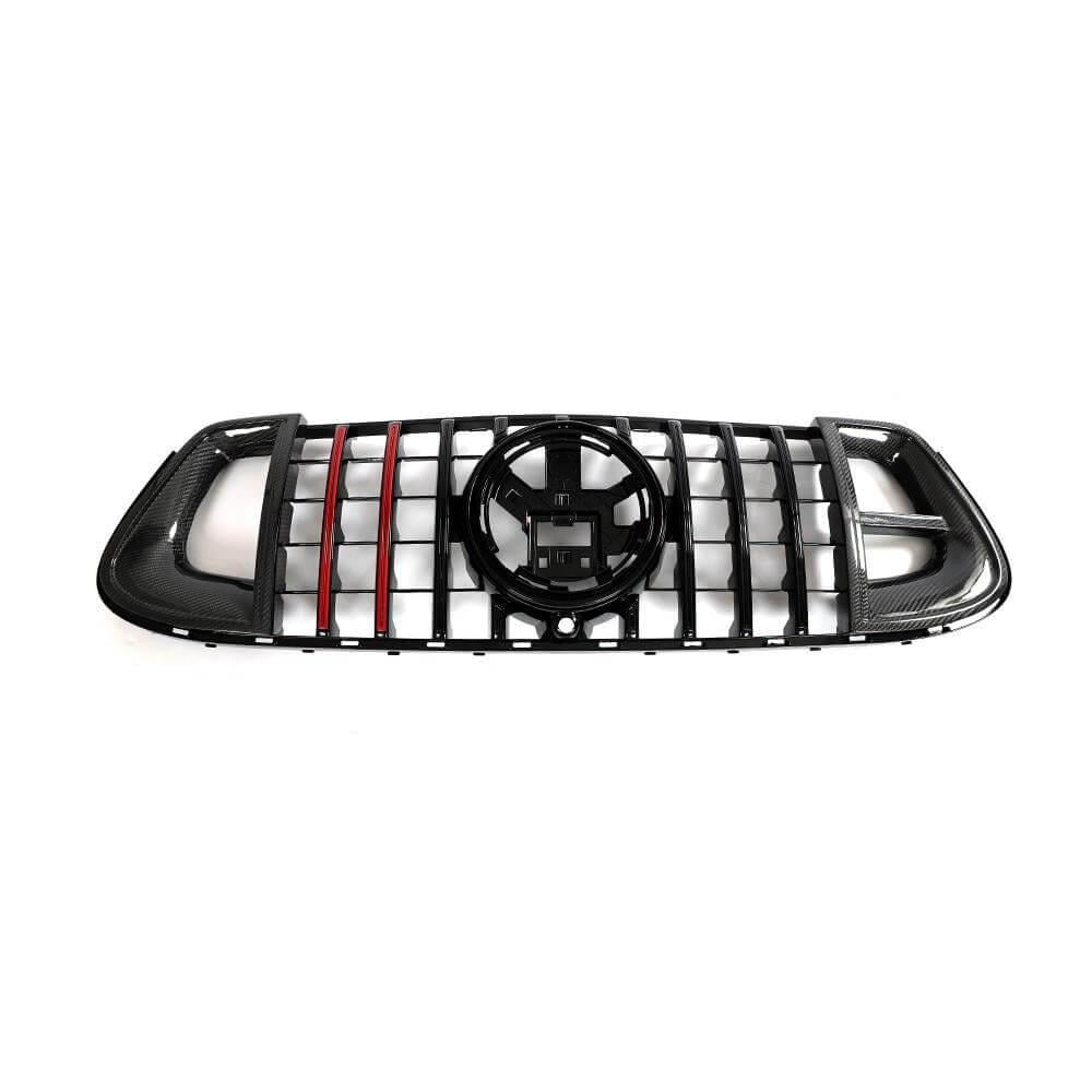 Решетка радиатора DDCarbon GT Panamericana GT-R для AMG-Line/GLE53/GLE63 2019-2023 для Mercedes GLE coupe C167 2019- натуральный карбон