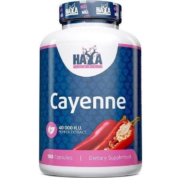 Каєнський перець Haya Labs Cayenne Pepper Extract 40000 H.U. 100 caps