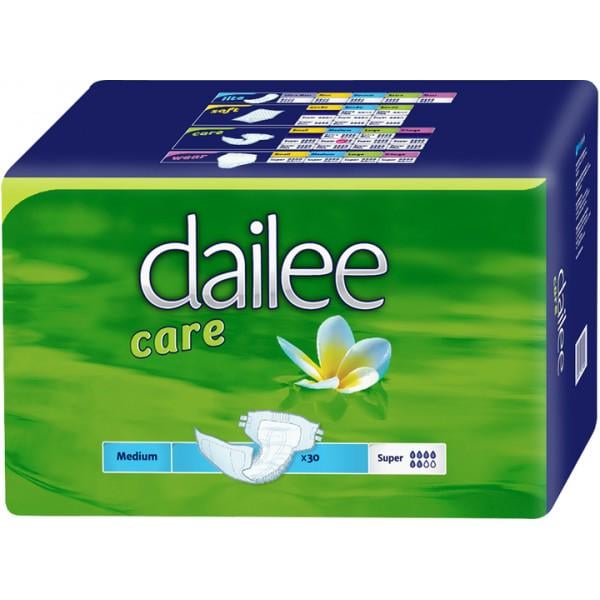 Підгузки для дорослих що дихають Dailee Саге Super Medium 30 шт. 6 крапель