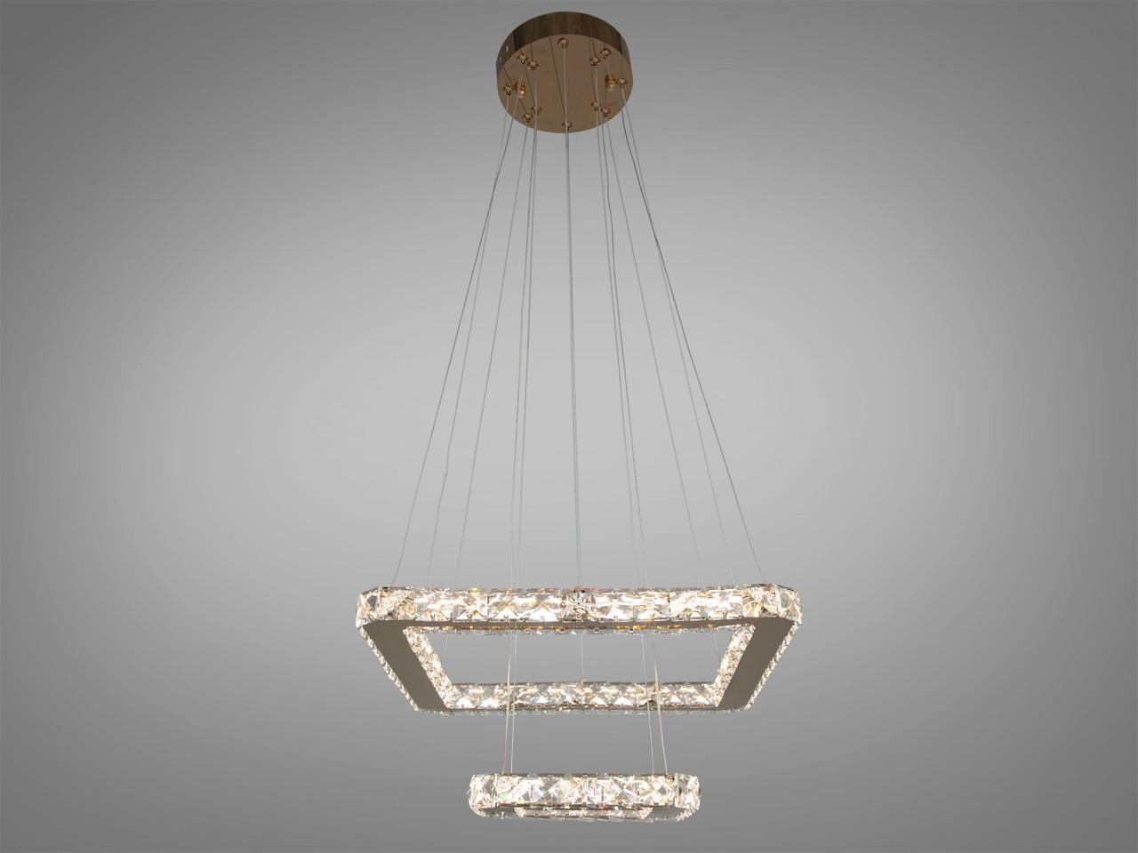 Люстра-подвес хрустальная LED 7223-2W/400+210G (2437600177)