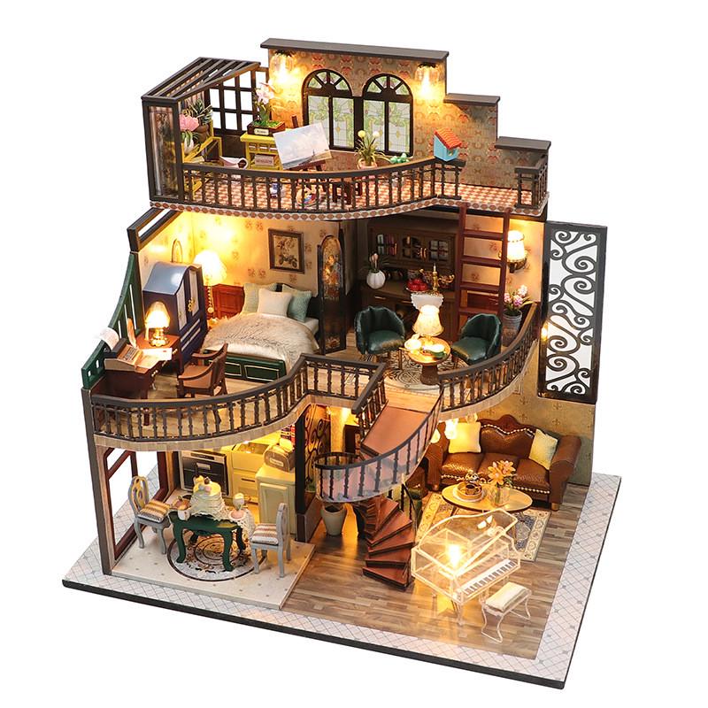 Конструктор румбокс DIY 3D house Hongda craft Классический домик (М2132) Конструктор румбокс DIY 3D house Hongda craft Классический домик (М2132)