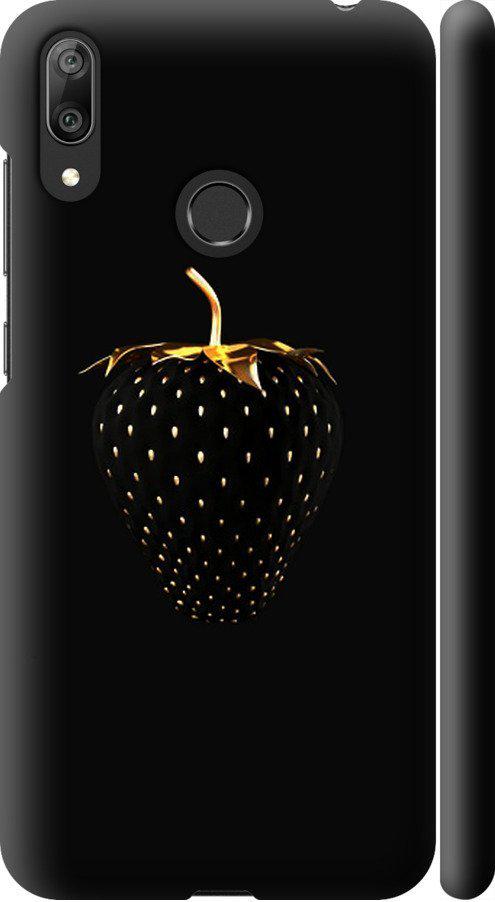 Чехол на Huawei Y7 2019 Черная клубника (3585m-1638-42517)
