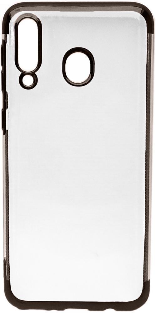 Силиконовый чехол с рамкой Samsung Galaxy M30 M305 UltraColor Black (09754-2B)