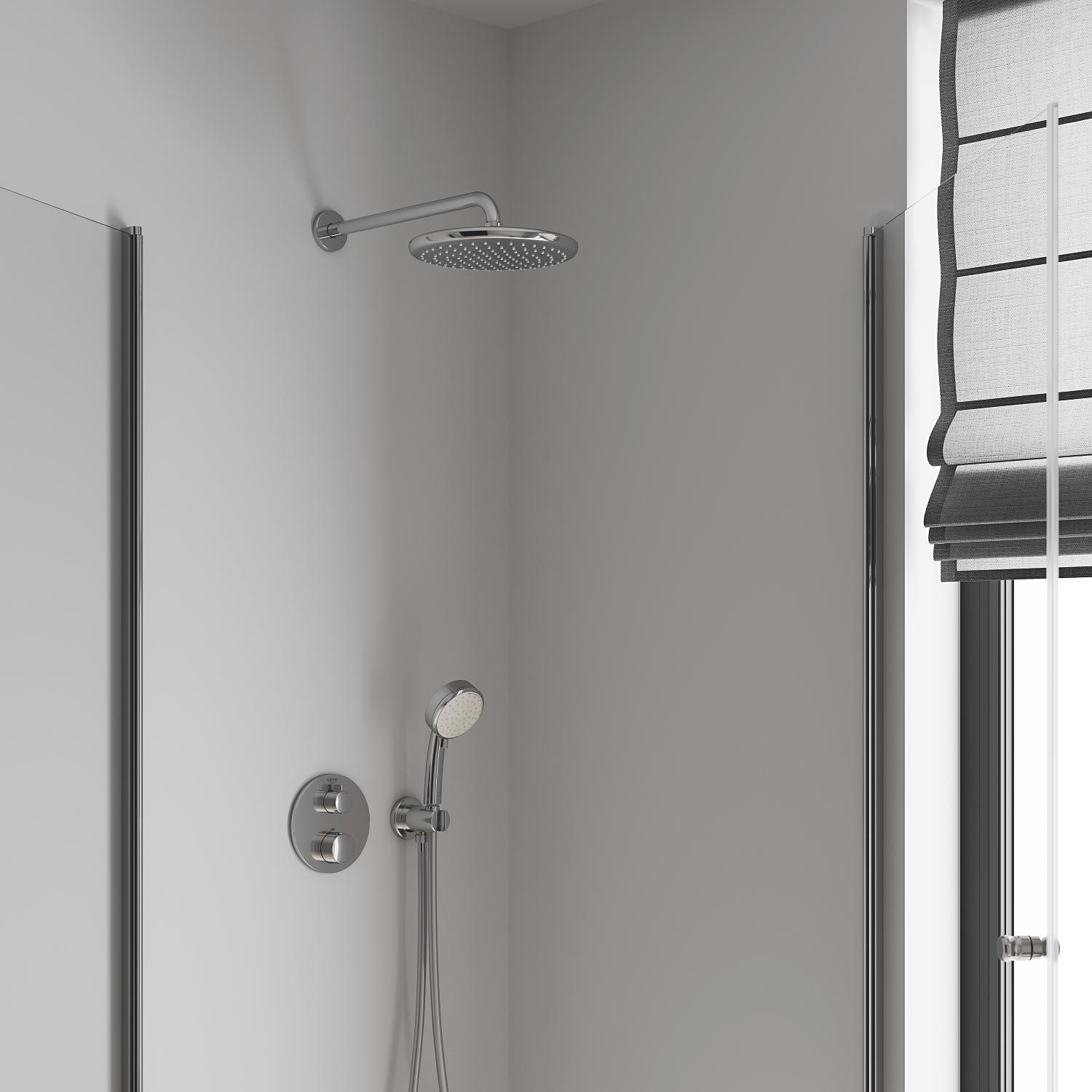 Верхній душ Grohe Tempesta з настінним кронштейном (26668000) - фото 4