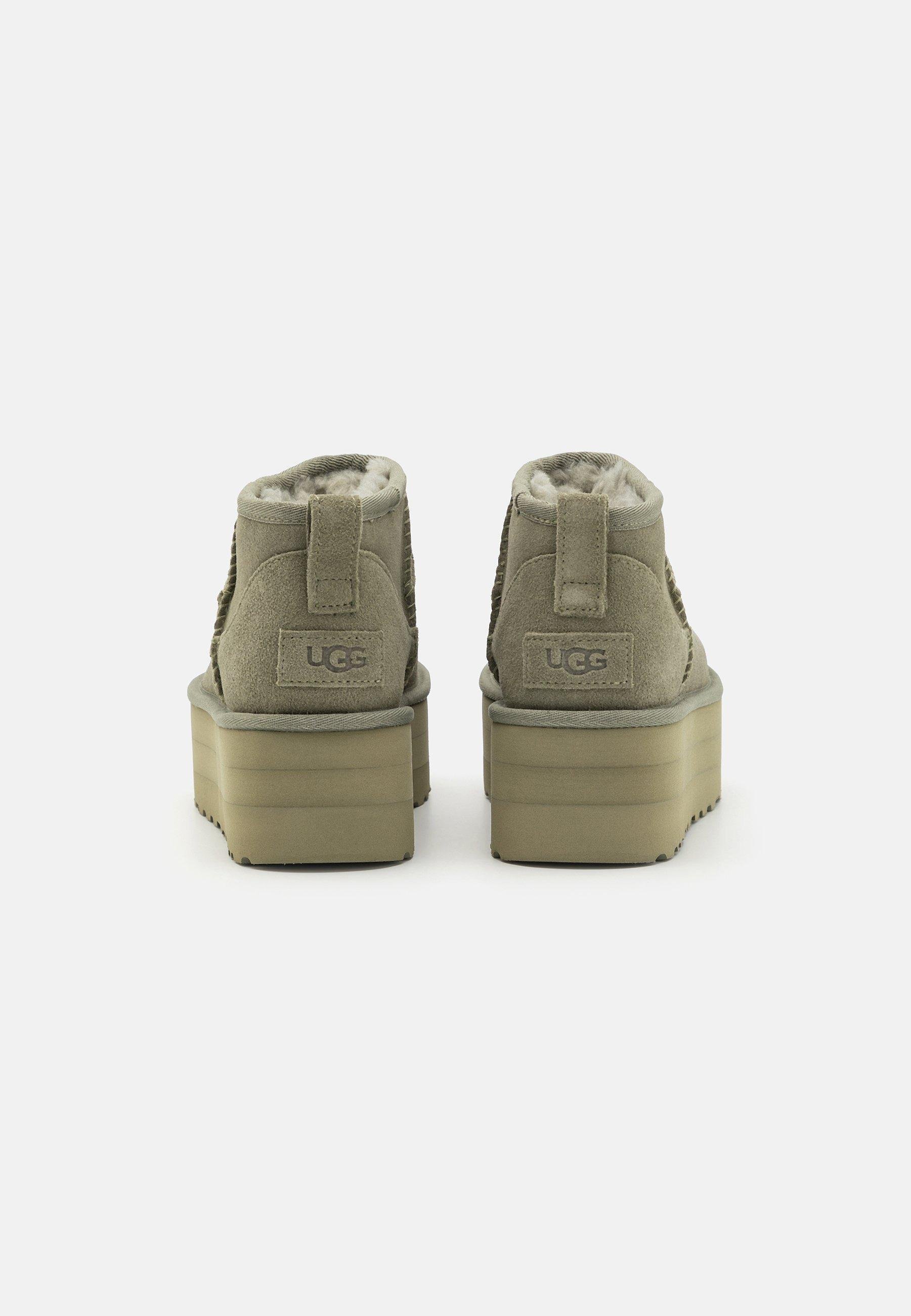 Угги женские UGG Classic Ultra Mini Platform Shaded Clover р. 36 Серый (1135092) - фото 3