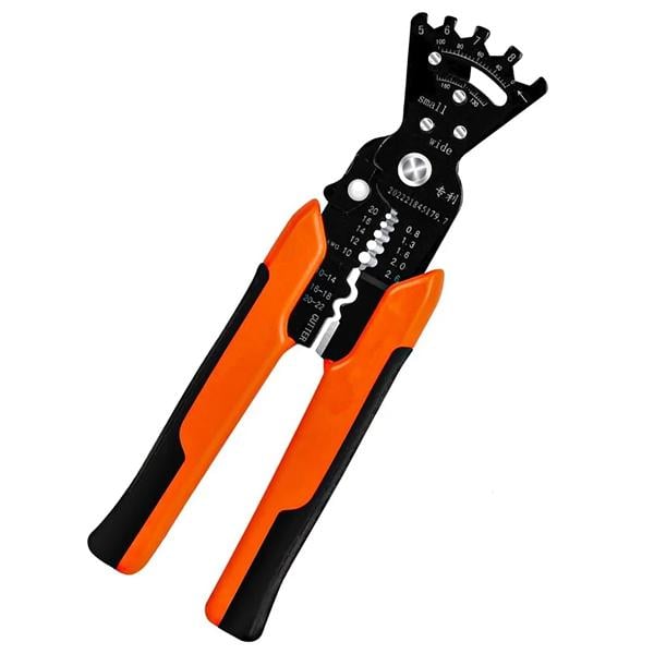 Съемник изоляции автоматический 5в1 с функцией зажима и гибки проводов 0,8-2,6 мм2 (30365243)