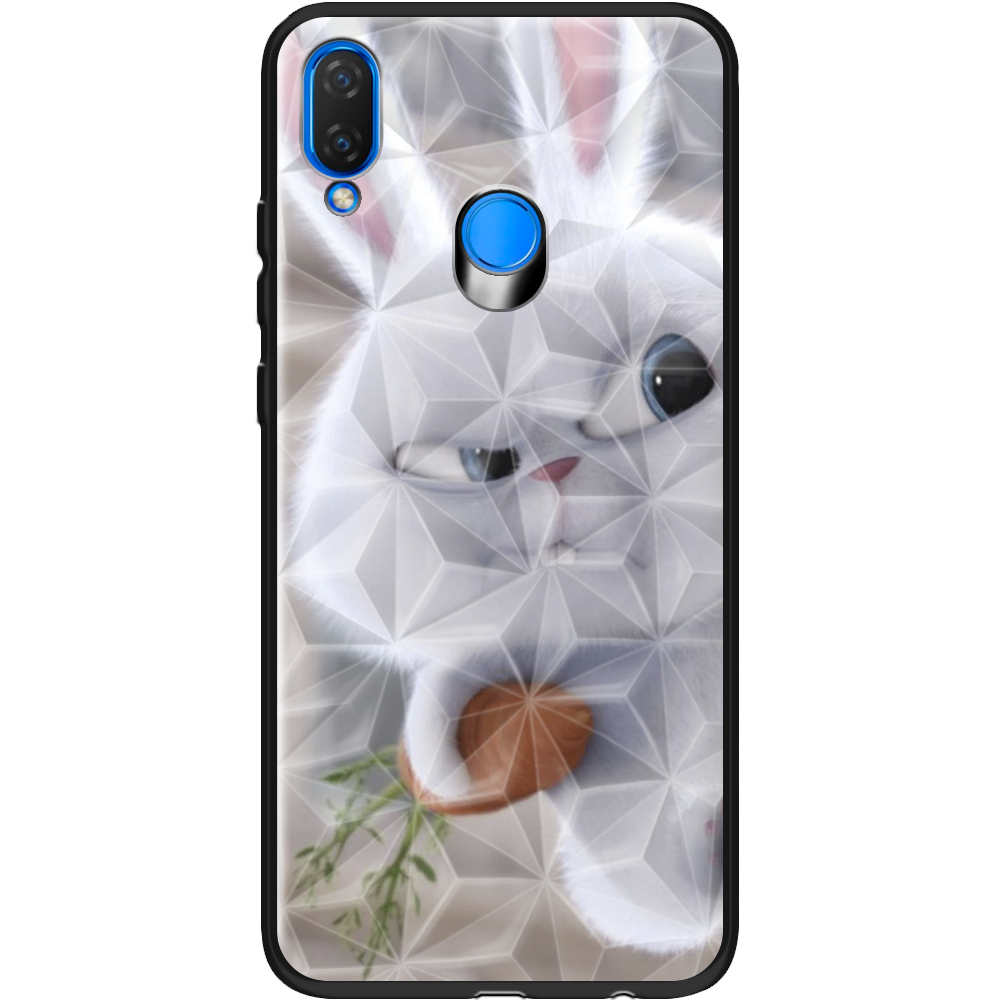 Чехол Boxface Huawei P Smart Plus Rabbit Snowball Черный силикон с призмой (34912-up1116-37847)