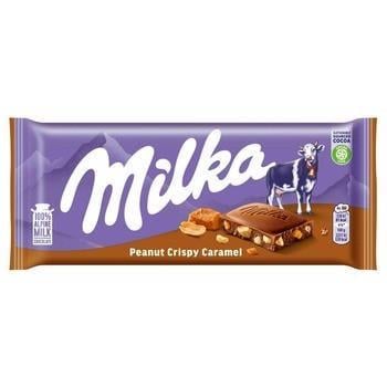 Шоколад Milka Peanut Crispy Caramel 90 г (1851457458) Шоколад Milka Peanut Crispy Caramel 90 г (1851457458)