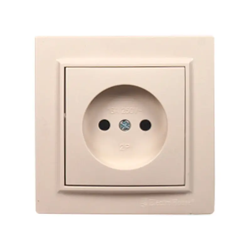 Розетка без заземления ElectroHouse Enzo 16A IP22 Латте (EH-2191)