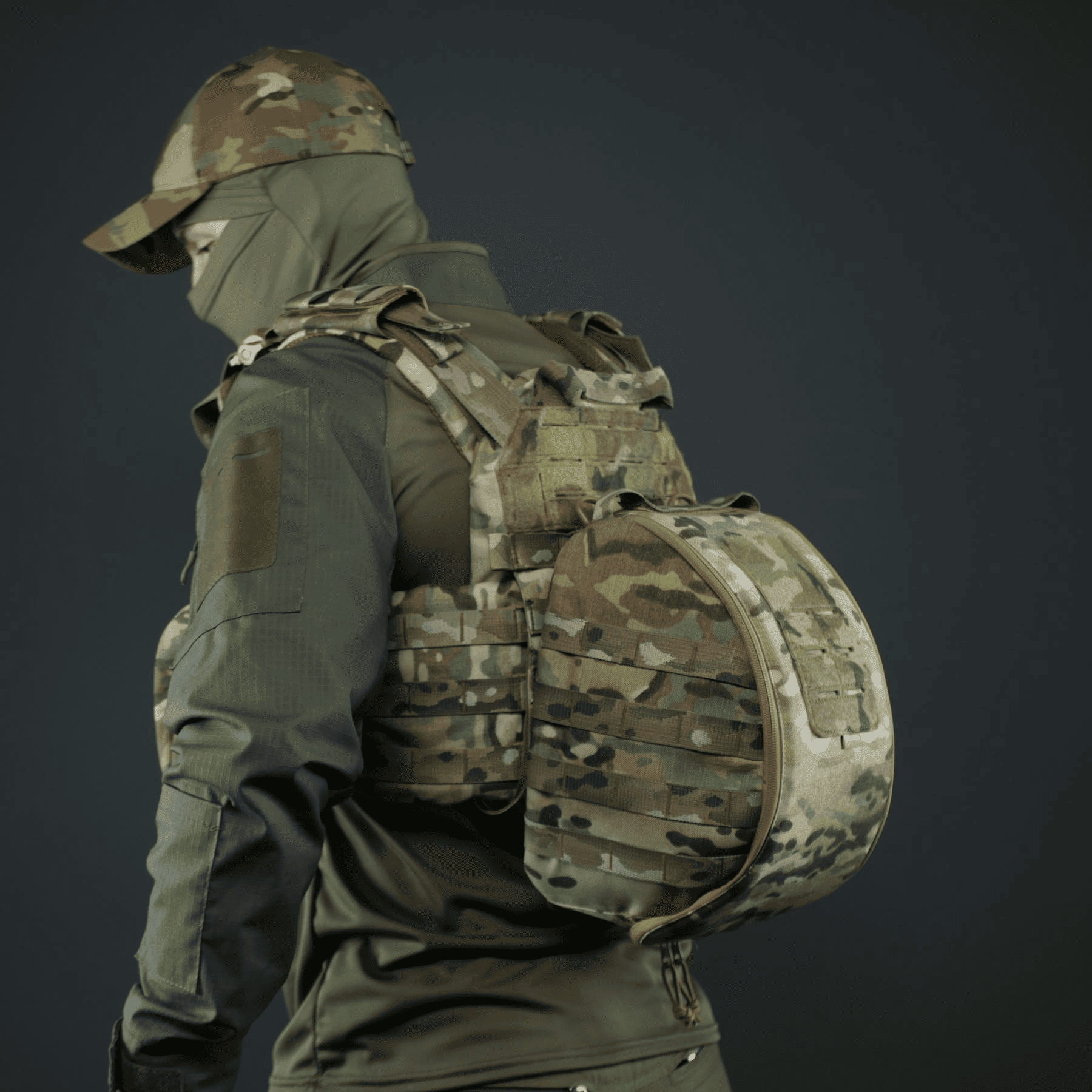 Сумка для хранения шлема Militex Cordura с системой MOLLE Мультикам (26861541) - фото 7 Сумка для хранения шлема Militex Cordura с системой MOLLE Мультикам (26861541) - фото 7