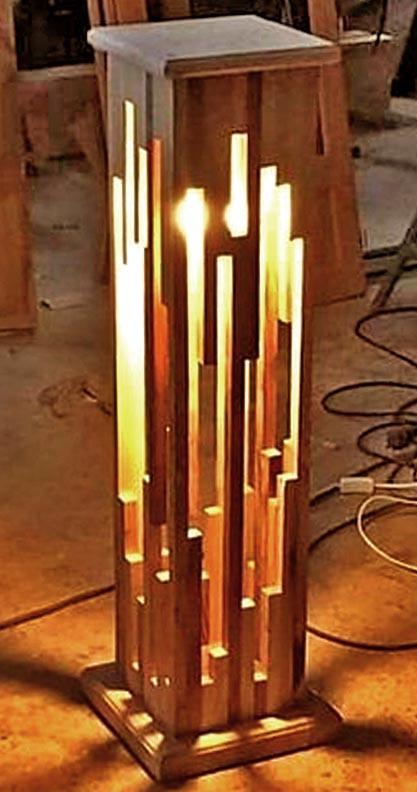 Светильник напольный из дерева Спаркмен Сиена (НПС-001205)