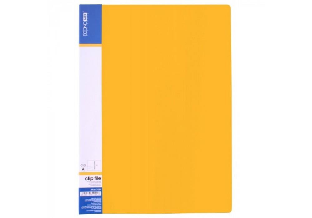 Папка-скоросшиватель Economix А4 17 мм пластиковая Желтый (E31201-05)