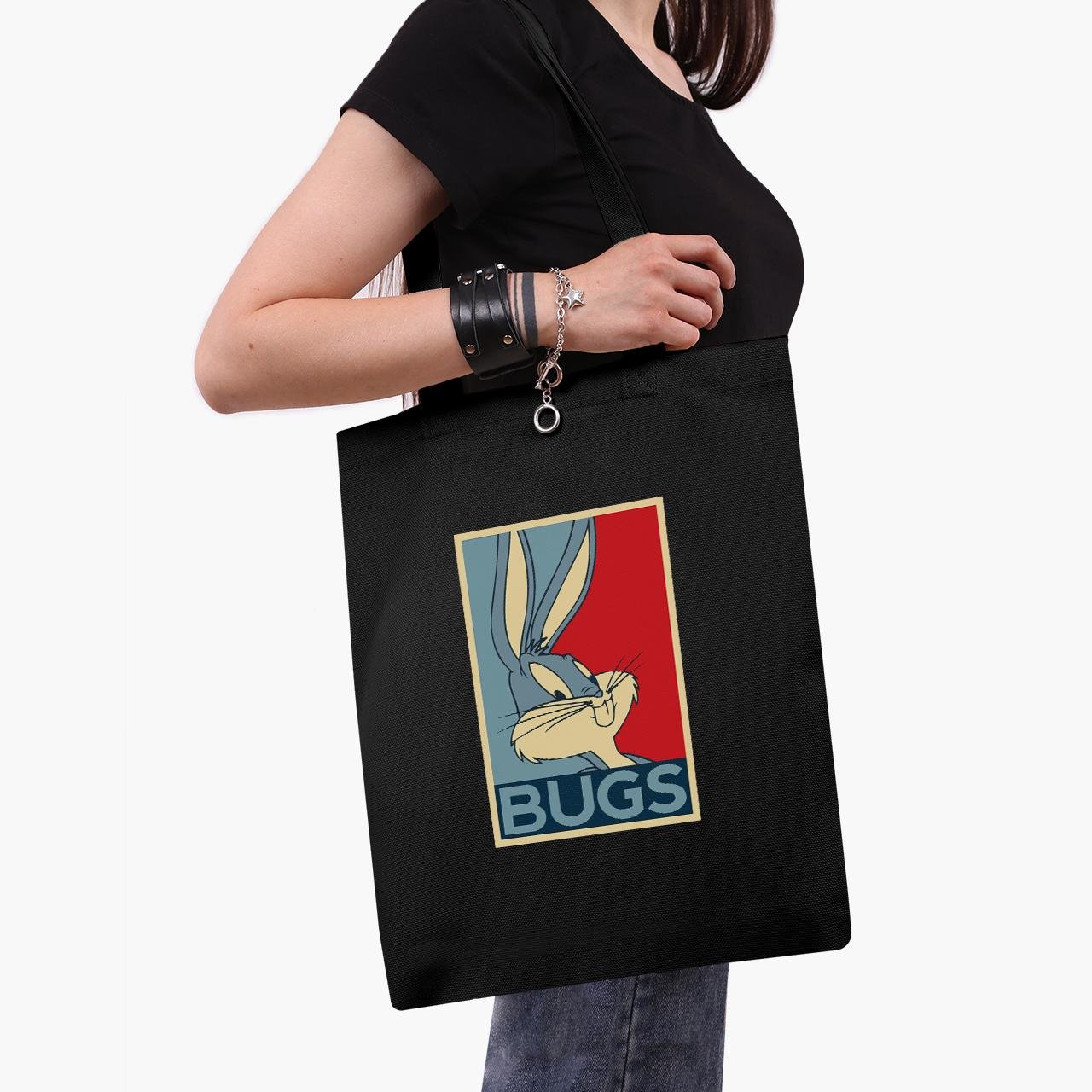 Еко сумка шоппер Bugs Bunny Looney Tunes 41x35 см Чорний (9227-2879-BK)