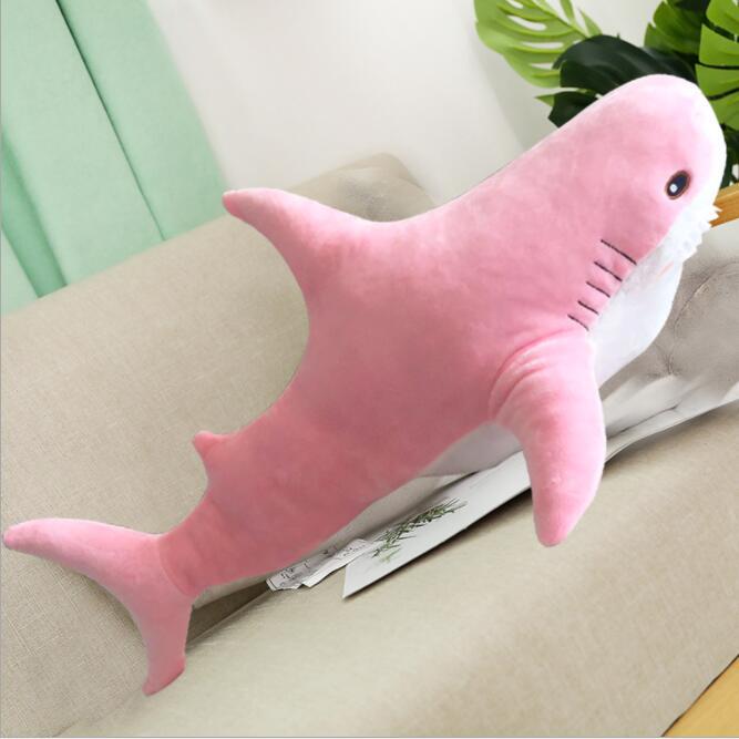 М'яка іграшка BLAHAJ Aкула 80 см Рожевий (21ec2497)