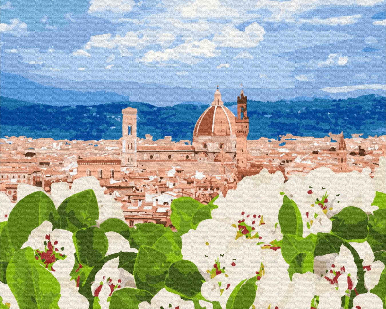 Картина по номерам Brushme Цветочная Флоренция 40x50 см (BS52640)