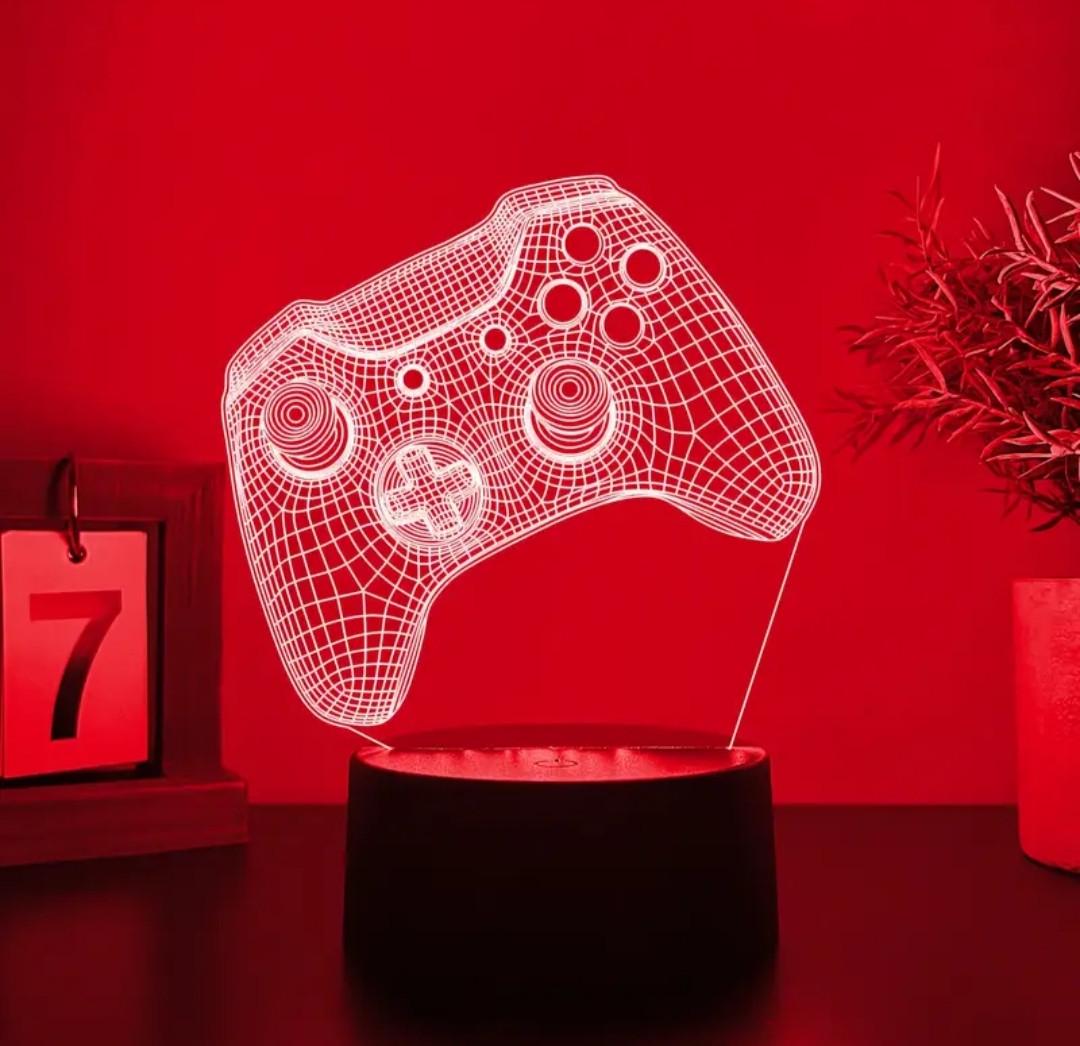 Нічник LED Геймпад 3D зі змінною підсвіткою (2691742368) - фото 2 Нічник LED Геймпад 3D зі змінною підсвіткою (2691742368) - фото 2