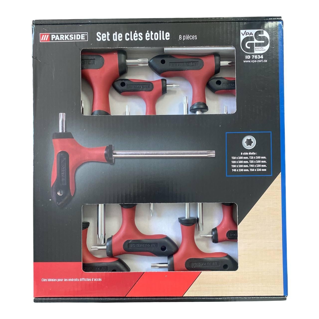 Набір ключів Torx T-подібних Parkside 8 пр.