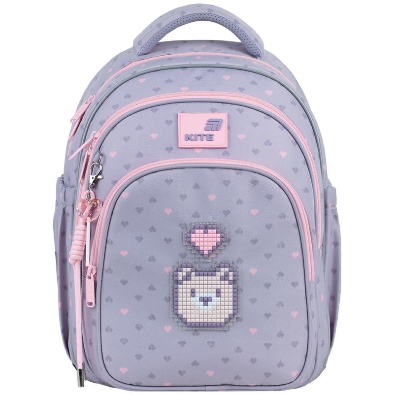 Рюкзак шкільний з ортопедичною спинкою KITE Education K26-763S-1 Pixel Love (000996143)