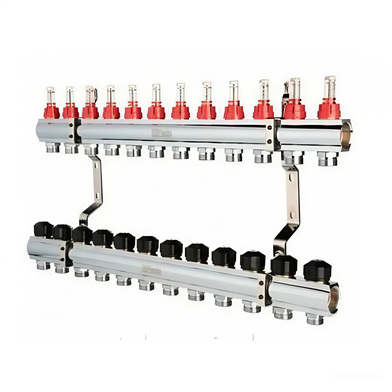 Колектор FADO S.r.l із нержавіючої сталі з витратомірами 12 виходів 1x3/4" (KRVS12)