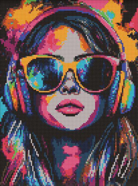 Алмазная мозаика Ideyka Красочный бит 30x40 см (Id-AMO20093)