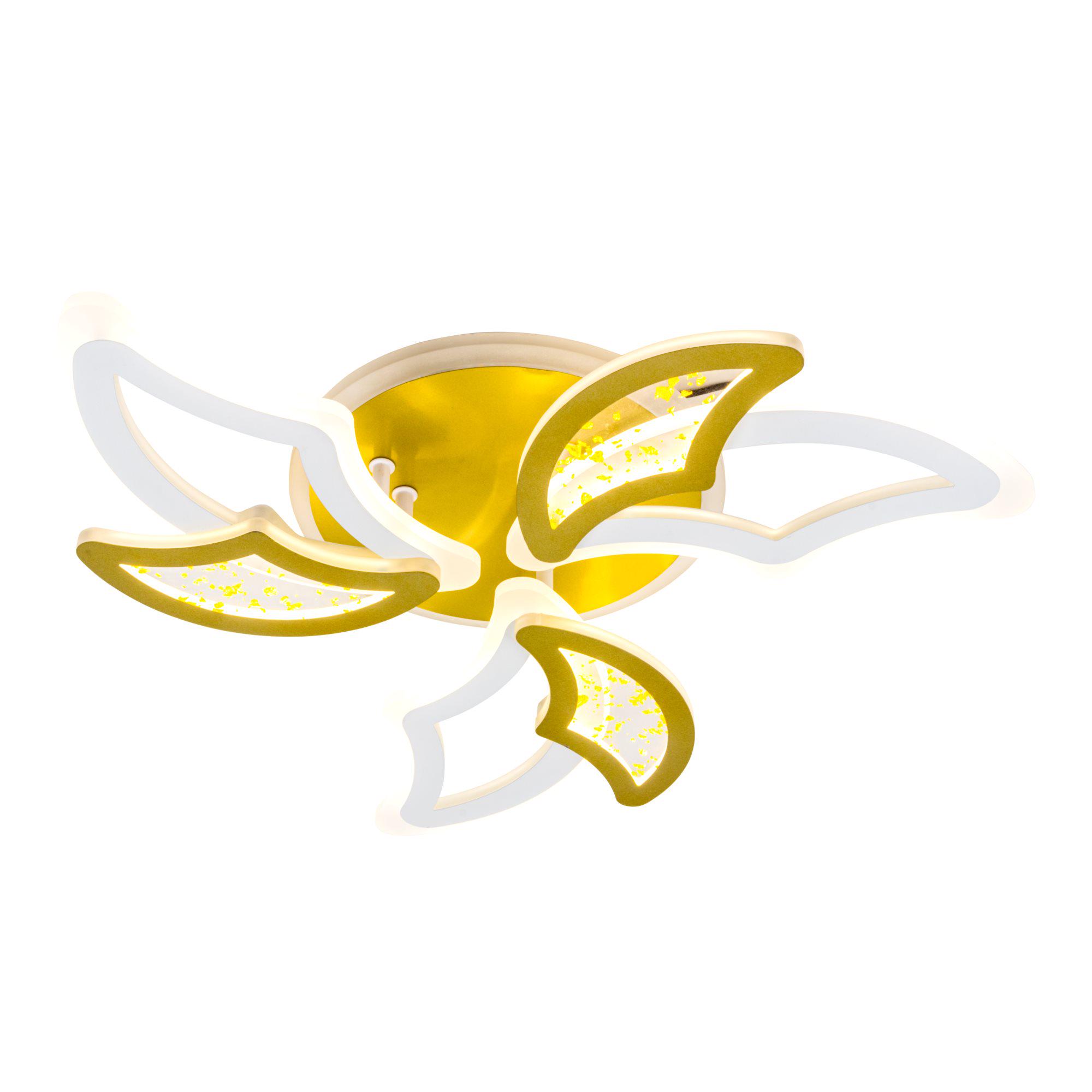 Люстра светодиодная с пультом Valeso V K29128-3+3+1 White/Gold (000036421) - фото 4