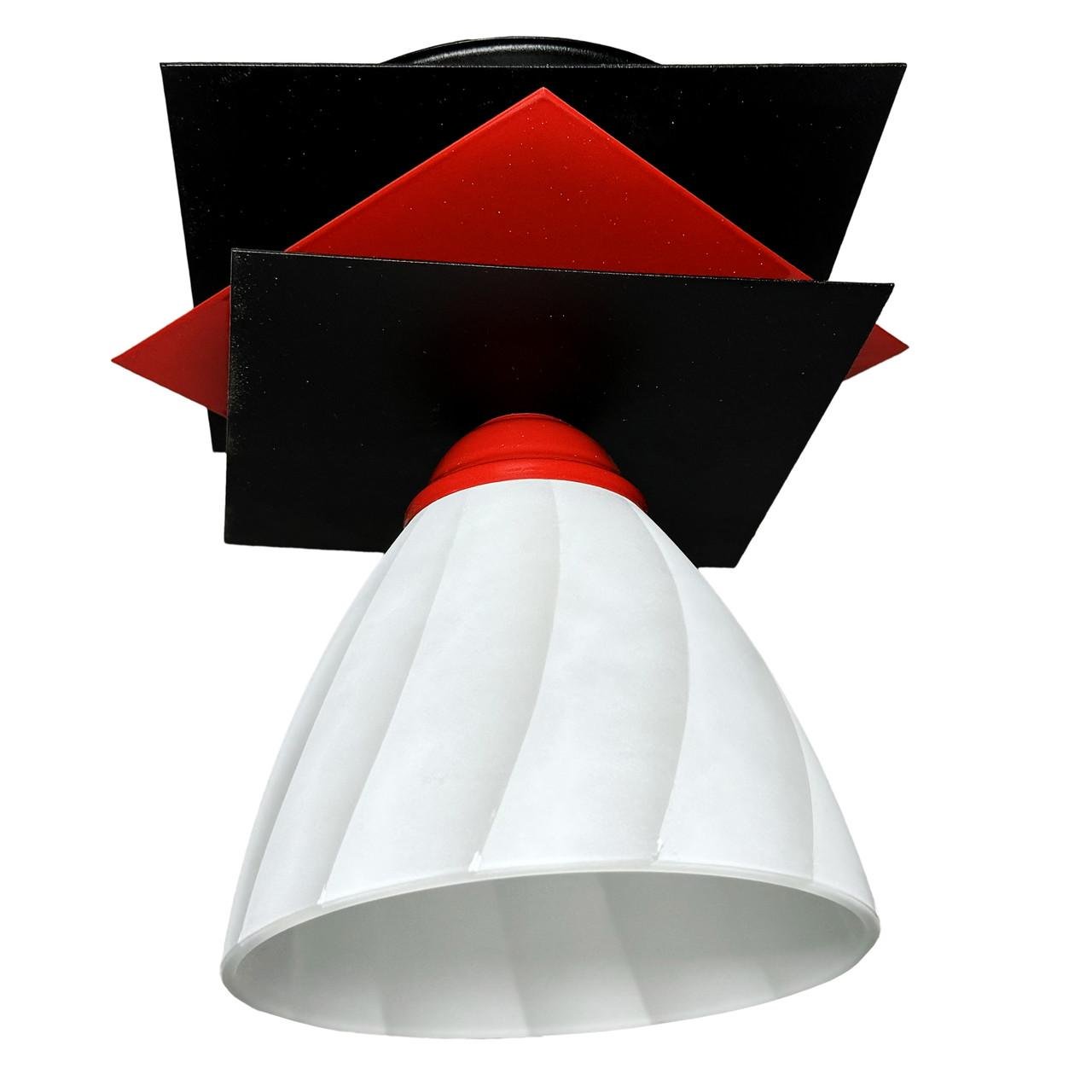 Люстра стелева Шанхай на 1 лампу Чорно-червоний (27854185)