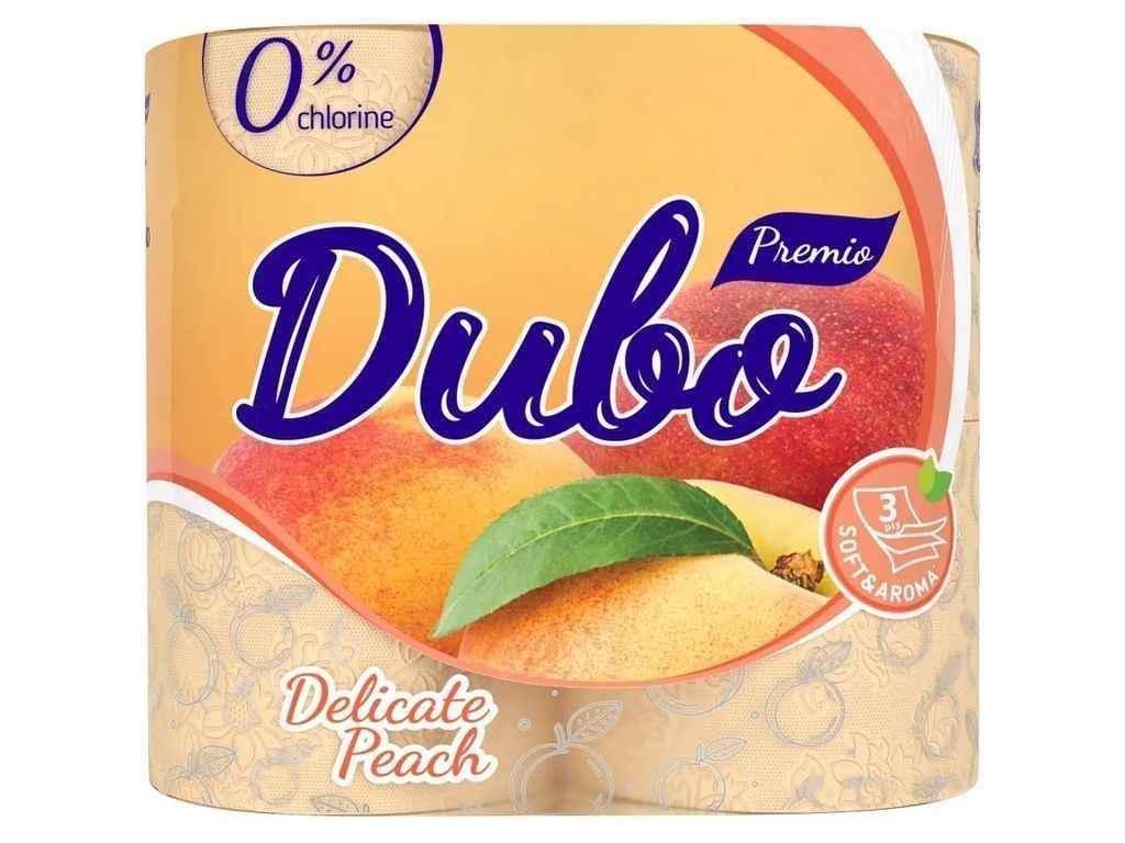 Туалетная бумага Диво 4 шт. 3 слоя АРОМА SOFT Персиковый (1086975)