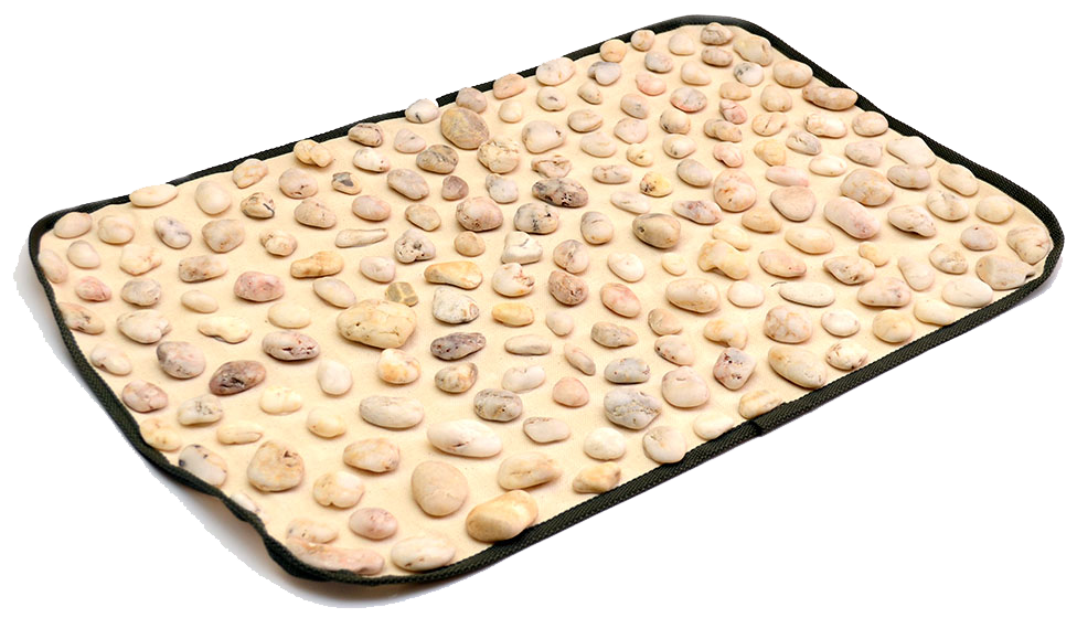 Коврик массажный с натуральной галькой Ortek ортопедический 60х40 см