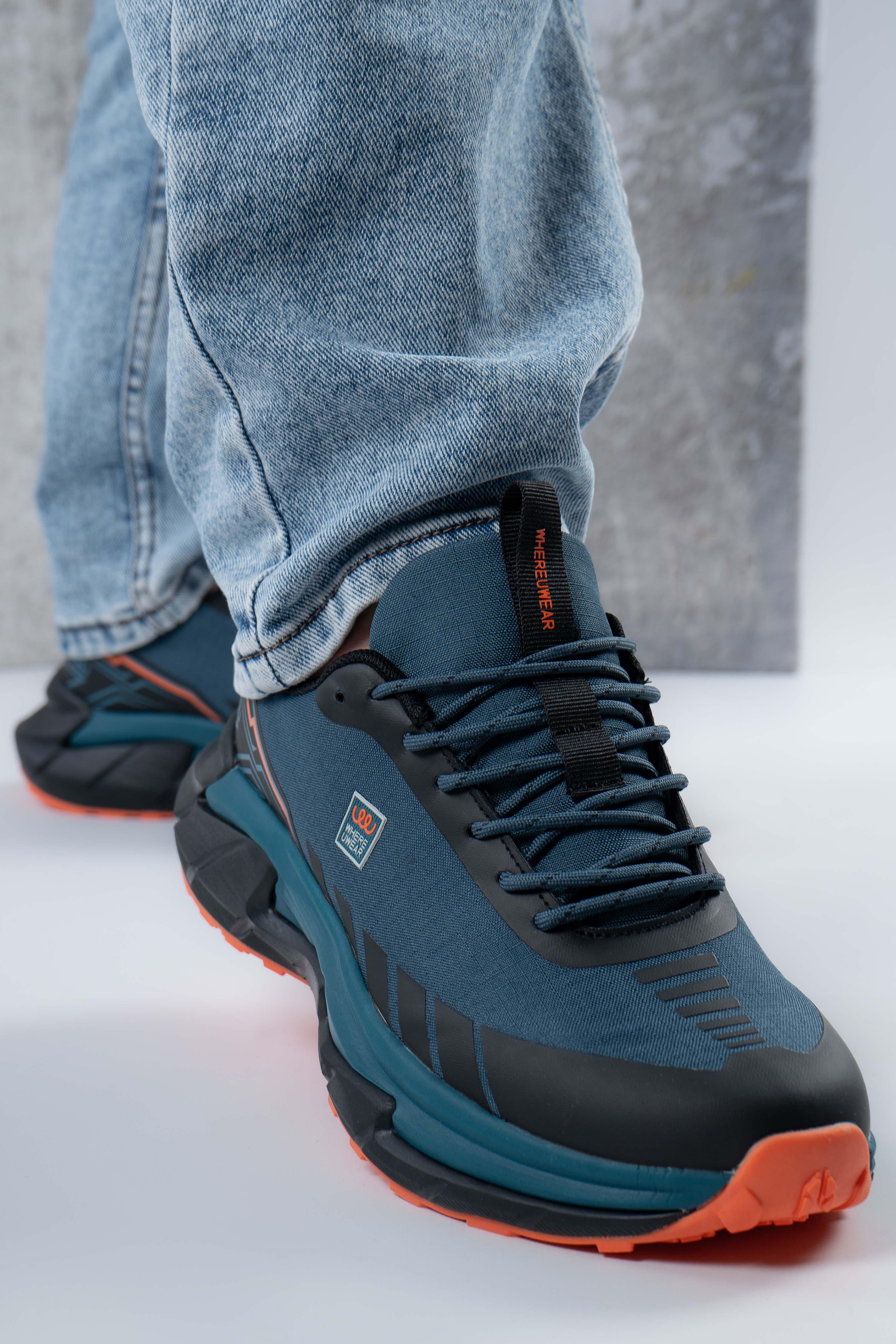 Кроссовки мужские Where Uweare WUW5963-TURQUOISE/BLACK р. 41 Голубой (346747_41)