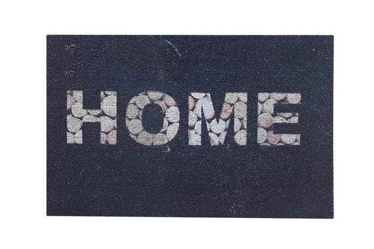Коврик придверный Ola Antrasit home 35х55 см Чорний