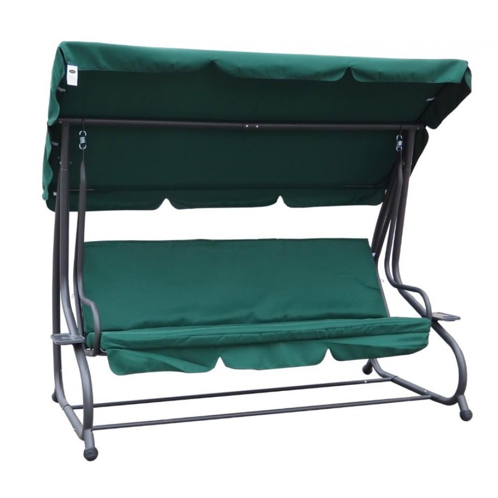 Садовая качель-диван Bonro Garden 4-местная с подстаканниками до 260 кг Зеленый (SI-102G) Садовая качель-диван Bonro Garden 4-местная с подстаканниками до 260 кг Зеленый (SI-102G)