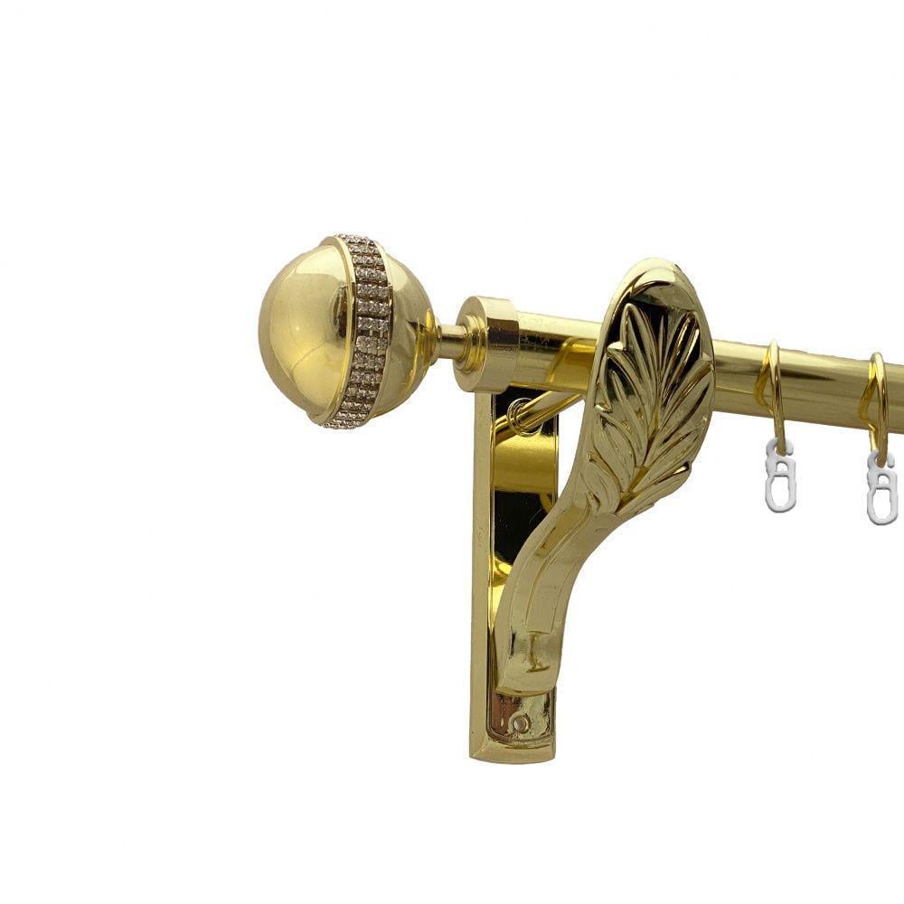 Карниз трубчастий Orvit Авея ретро однорядний 25 мм 160 см Золотий (000-8437) - фото 1