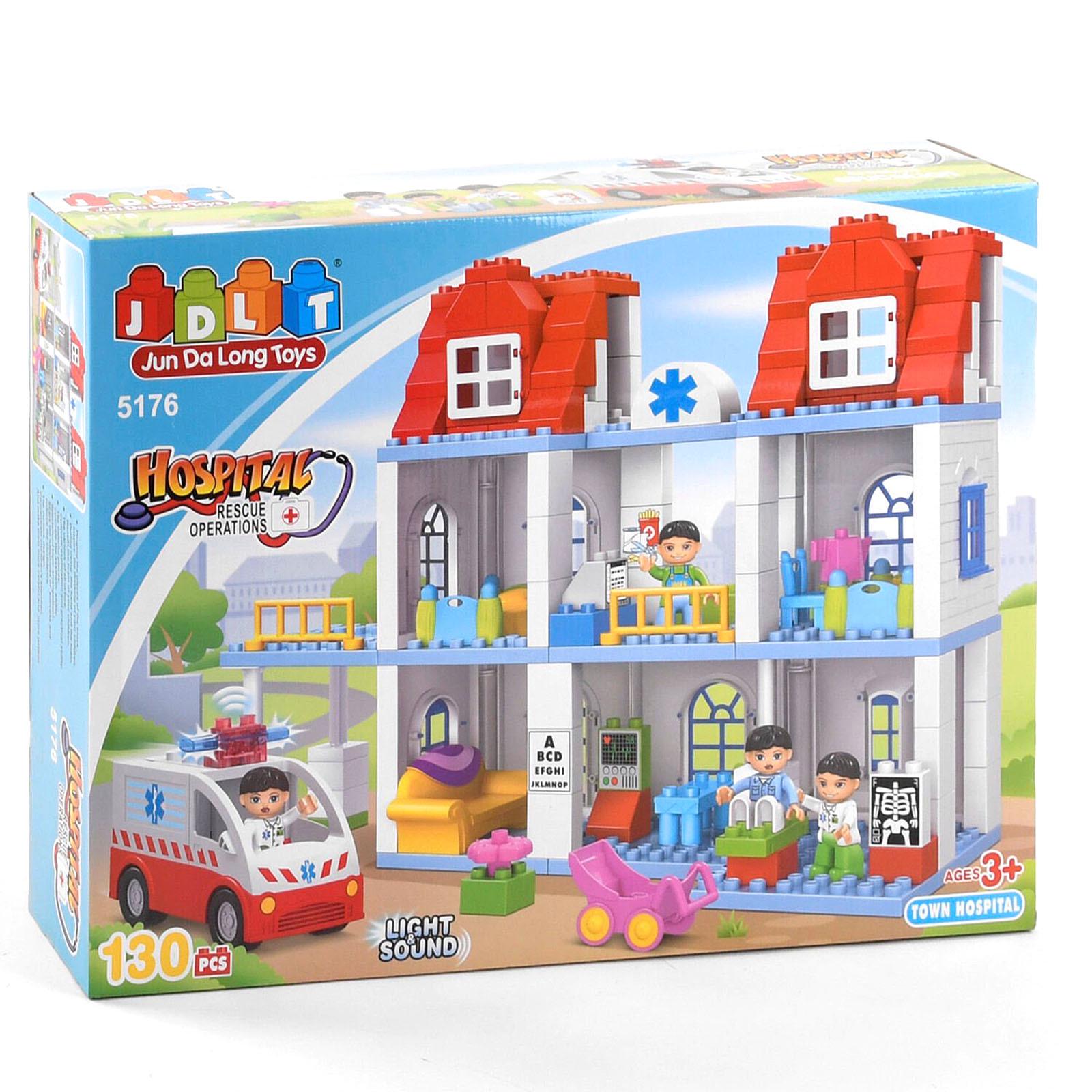 Конструктор больница JDLT 130 деталей Разноцветный (6968703262733)
