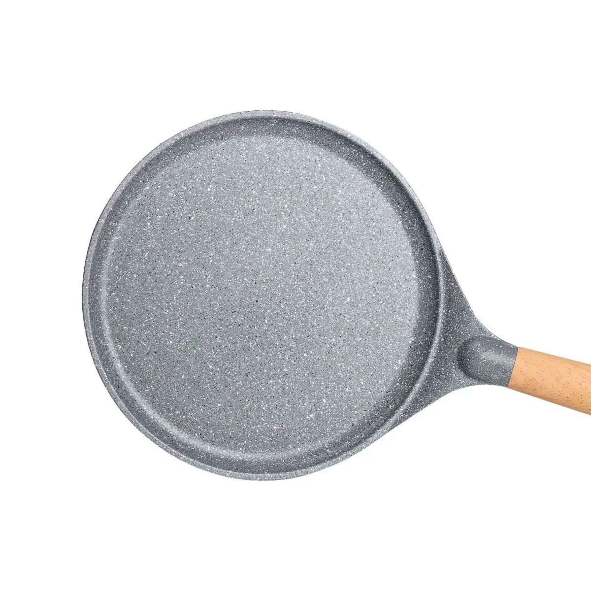 Млинна сковорідка MGC з мармуровим антипригарним покриттям алюмінієва ⌀26 см Сірий - фото 4 Млинна сковорідка MGC з мармуровим антипригарним покриттям алюмінієва ⌀26 см Сірий - фото 4