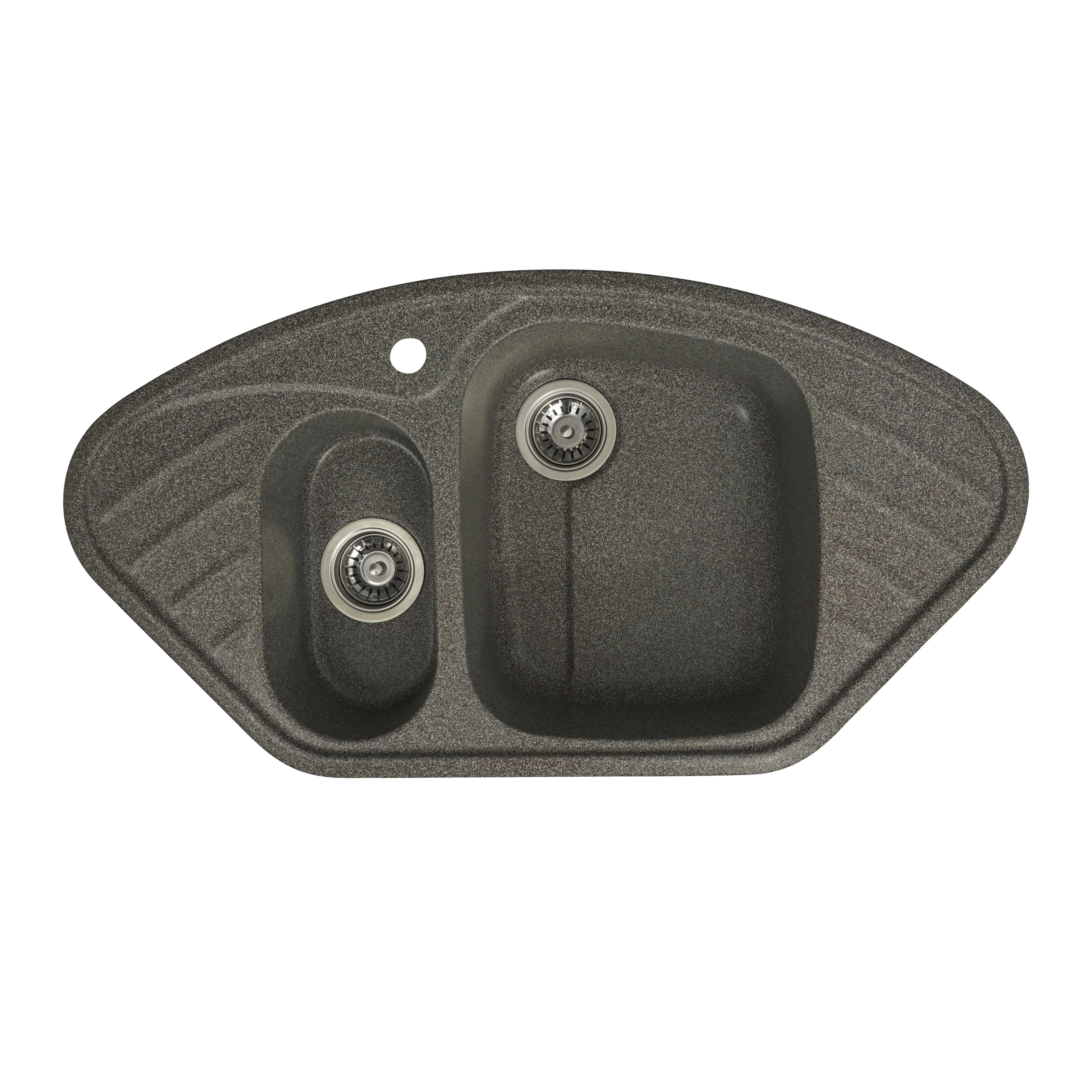 Мойка для кухни Platinum 9250UW Largo Микс гранит глянец