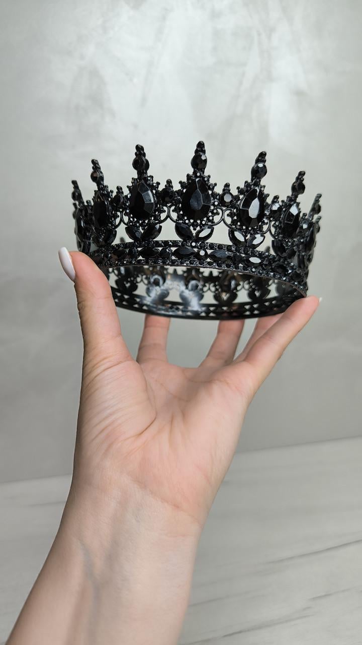 Корона на торт D 12,5 см Чорний - фото 5