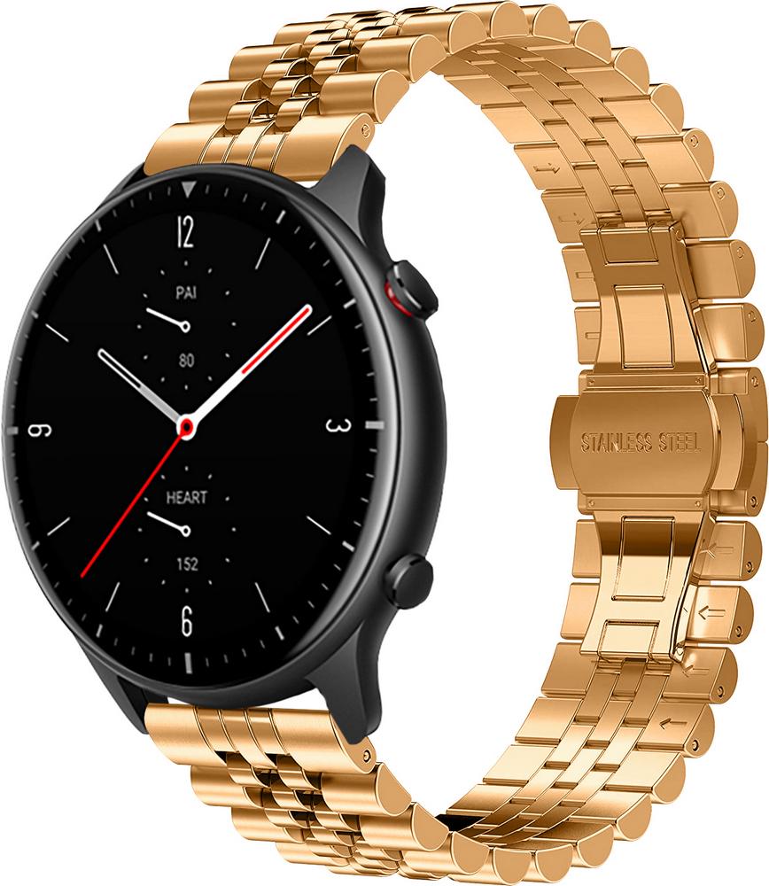 Браслет металевий Stech для Amazfit GTR 2e Rose Gold (25257-27) Браслет металевий Stech для Amazfit GTR 2e Rose Gold (25257-27)