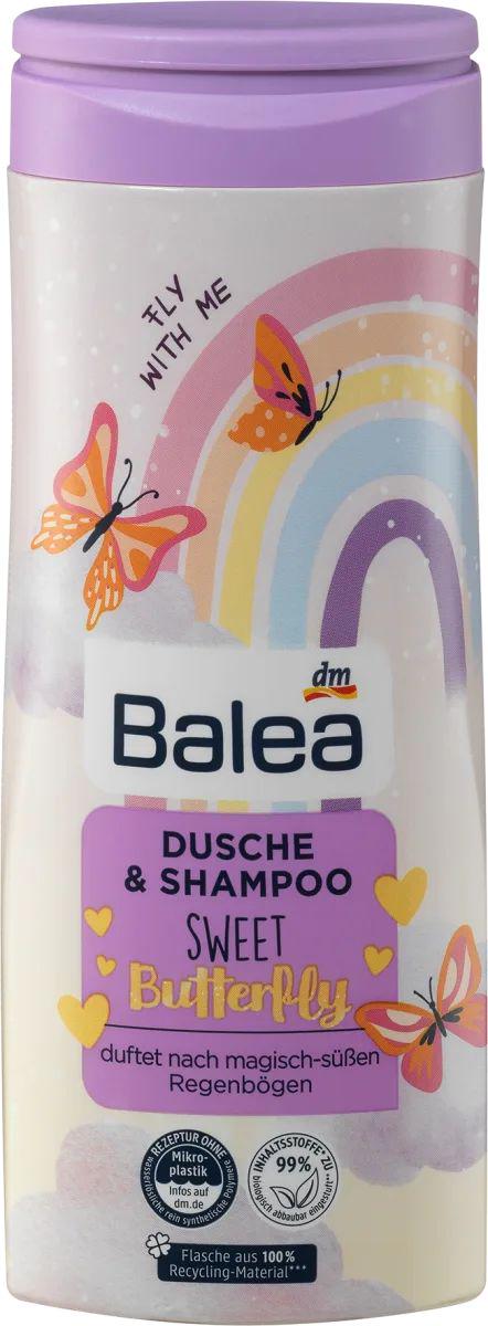Гель для душу та шампунь дитячий Balea Sweet Butterfly 300 мл (14112)