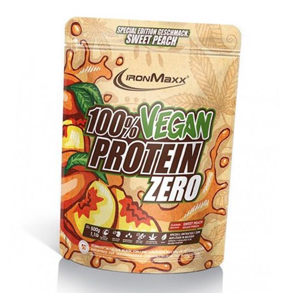 Протеїн IronMaxx 100% Vegan Protein Zero Peach 500 g 16 servings