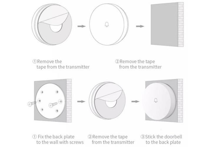 Звонок беспроводной дверной Linptech Wireless Doorbell G6L-WIFI-SW - фото 2