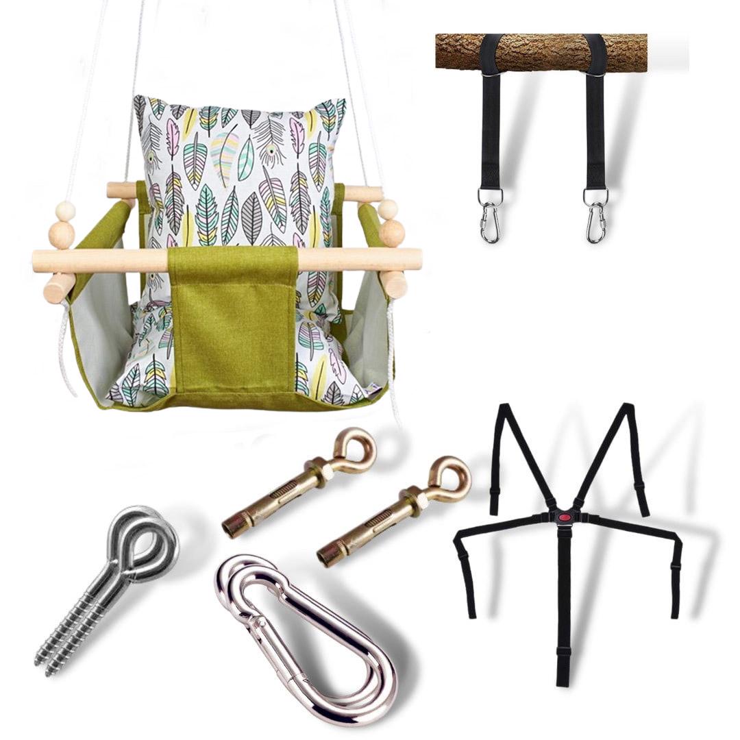 Дитяча гойдалка Infancy Пір'я Зелений (9885568)