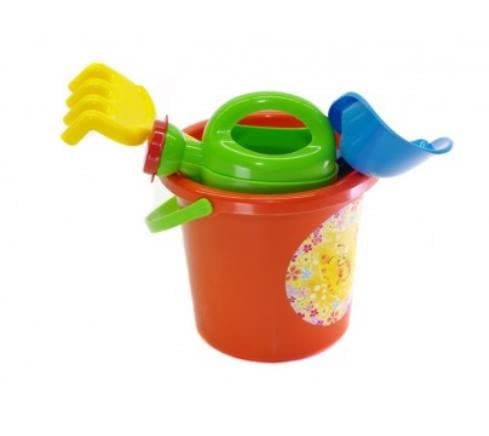 Ігровий набір для пісочниці з відерцем Помаранчевий (013555)